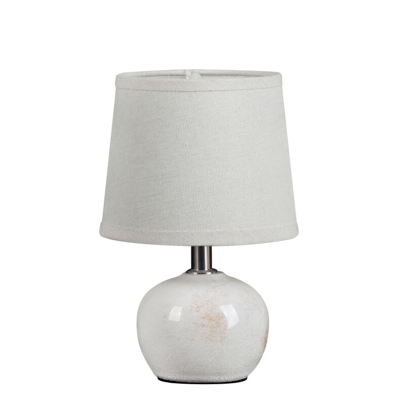 LAMPA DEKORACYJNA LUKA (02) O 15 X 22 CM BIAŁY