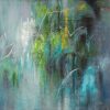 OBRAZ 536 100 X 100 CM TURKUSOWY