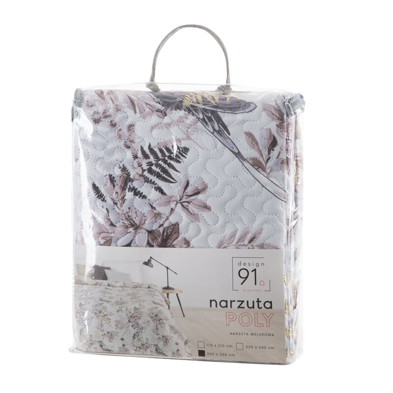 Narzuta Velvet biała 200 x 220 cm – dodaje przytulności