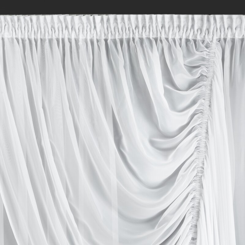 Firana gotowa DEK biała 500 X 250 cm – rozjaśnia wnętrze