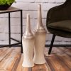 Wazon ceramiczny Rosina kremowy fi 18 x 76 cm – na susze i kwiaty