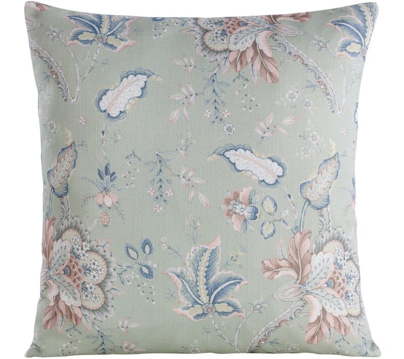 Poszewka Len Flore 5 jasnozielona 45 x 45 cm – doda świeżości