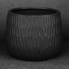 Doniczka ceramiczna czarna fi 16 x 13 cm – idealna na rośliny