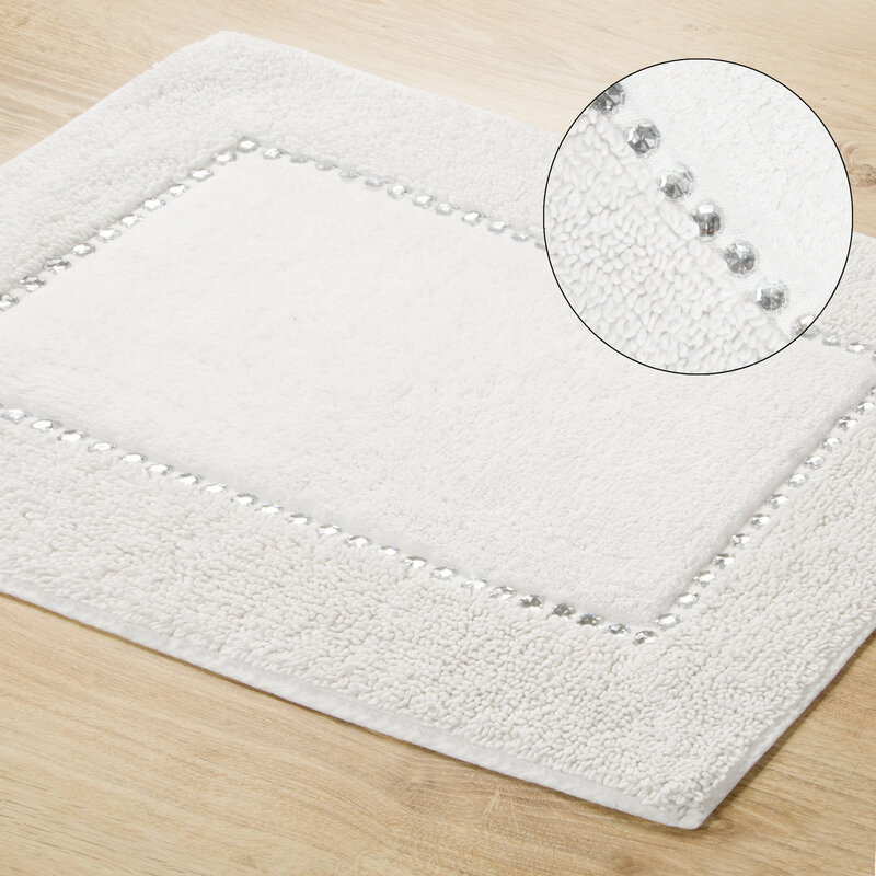 Dywanik łazienkowy Chic biały 60 x 90 cm – miękki i puszysty