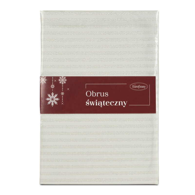 Obrus błyszczący Flash 6 naturalny 40 x 140 cm – subtelny połysk