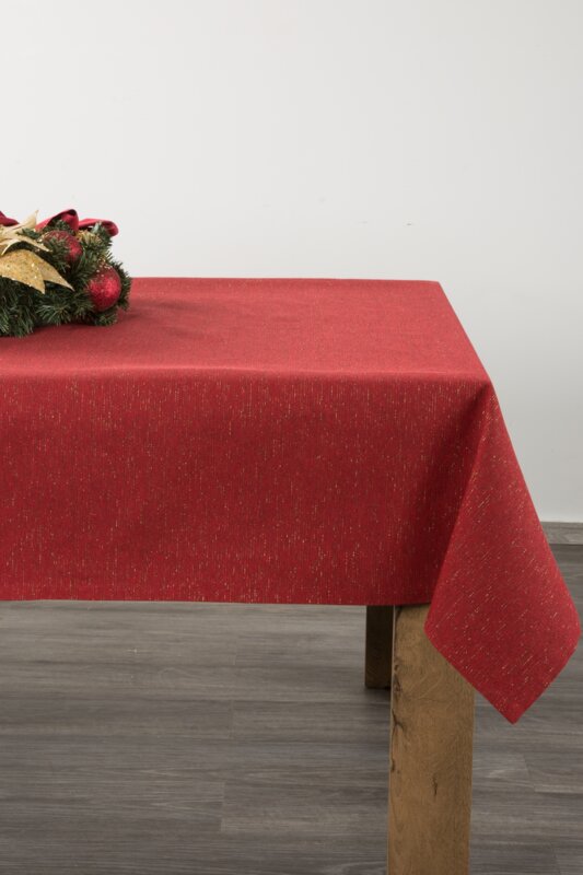 OBRUS LISE 140 X 220 CM CZERWONY