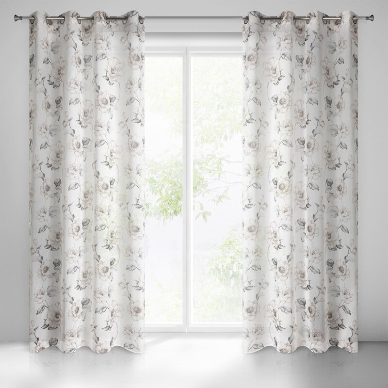 Firana gotowa Basala naturalna 140 x 250 cm – rozprasza światło