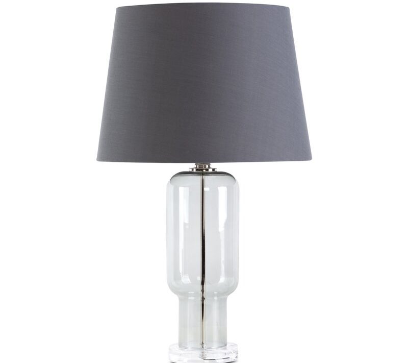 Lampa stołowa Lila popielata 32 x 66 cm – stworzy nastrój