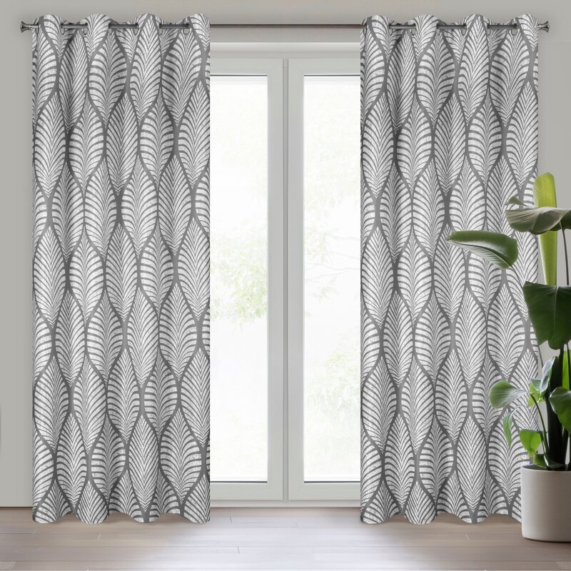 ZASŁONA GOTOWA ELOISA 140 X 250 CM STALOWY