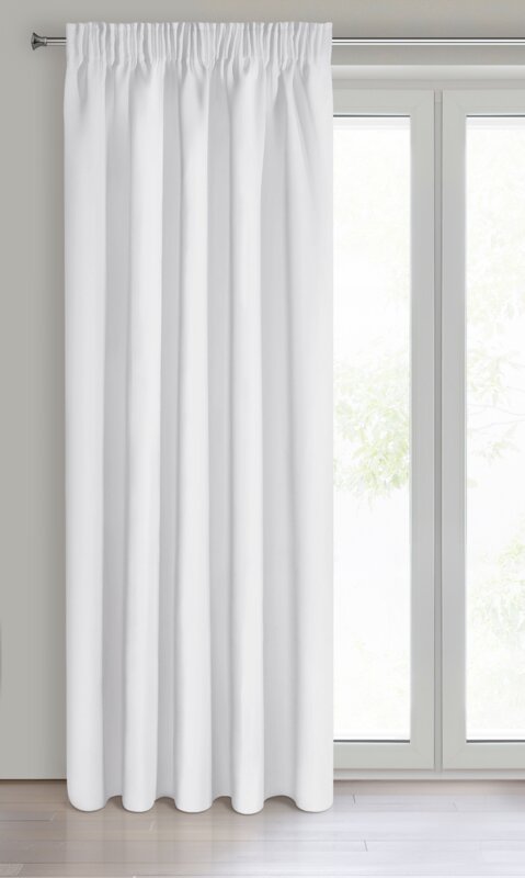 Zasłona gotowa Parisa D91 biała 140 X 270 CM – zaciemniająca