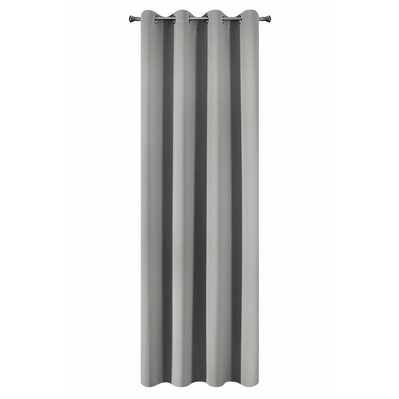 Zasłona gotowa Logan szara 135 x 250 cm – zaciemniająca sypialnię