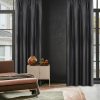 Zasłona gotowa Aggie czarna 140 X 270 CM – miękka i elegancka