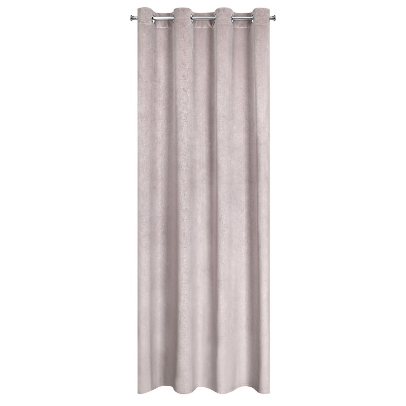 Zasłona welwetowa gotowa Lili pudrowy róż 140 X 250 cm – miękka i przytulna