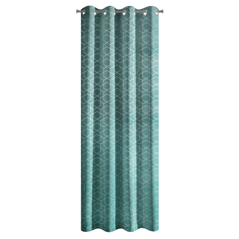 Zasłona gotowa Mandi turkusowa 135 x 250 cm – rozświetla wnętrze