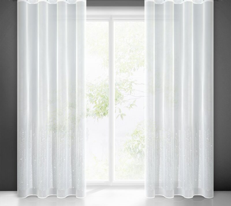 Firana gotowa Solei biała 140 x 250 cm – rozprasza światło