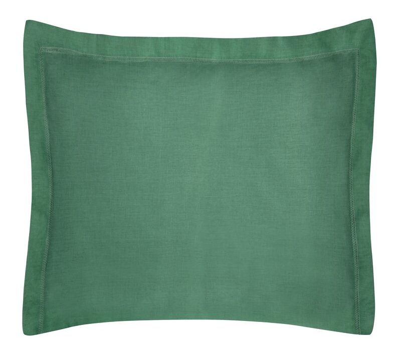 Poszewka bawełniana butelkowa zieleń 70 x 80 cm – dodaje spokoju