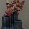 Świecznik szklany NELA3 granatowy fi 12 x 8 cm – stworzy nastrój