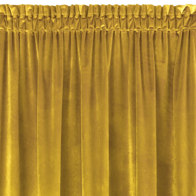 Zasłona gotowa Samanta musztardowa 140 x 270 cm – zaciemnia pomieszczenie