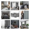 Zasłona velvetowa Isla stalowa 140 X 250 cm – miękka i trwała
