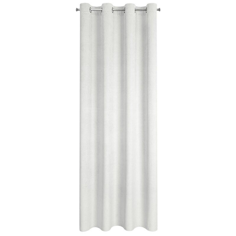 Zasłona welwetowa Eliza biała 140 X 250 cm – miękka w dotyku