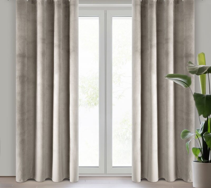 Zasłona gotowa Pierre beżowa 140 x 250 cm – wprowadza przytulność