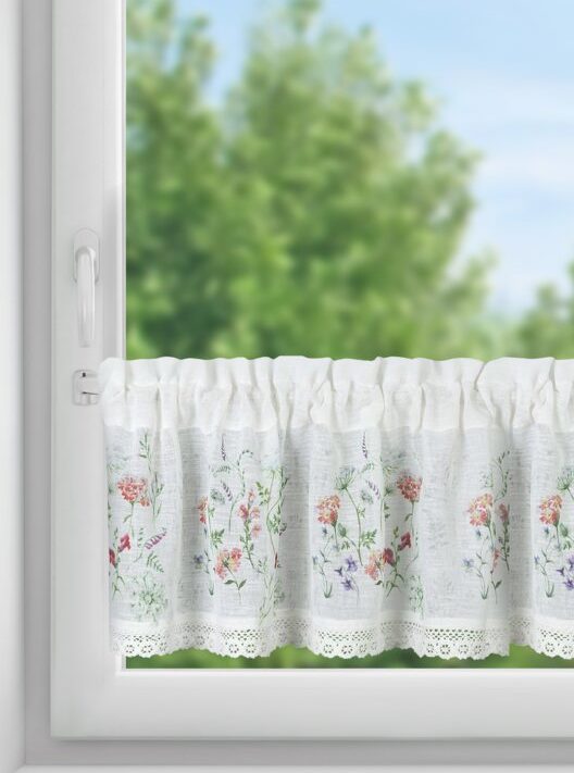 Firana gotowa Sylwia biała 150 x 30 cm – rozświetla wnętrze