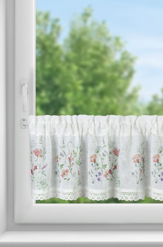 Firana gotowa Sylwia biała 150 x 30 cm – rozświetla wnętrze