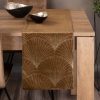 Obrus błyszczący brązowy 35 x 220 cm – doda blasku stołowi