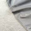 Obrus błyszczący popielaty 35 x 140 cm – odporny na plamy