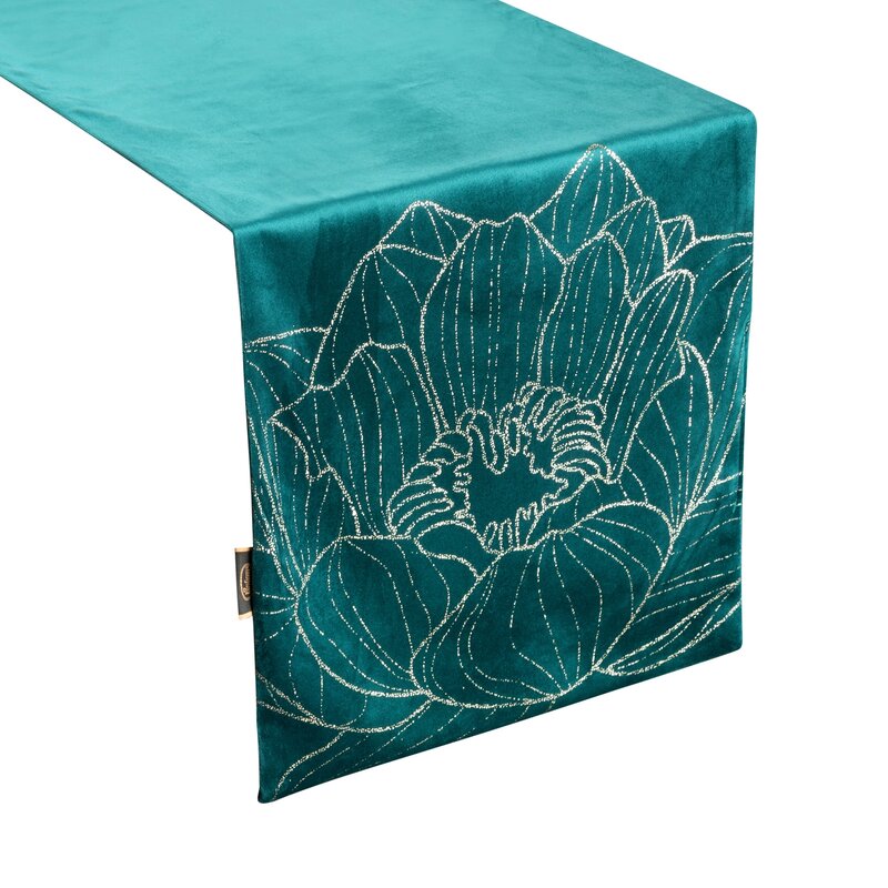 OBRUS BLINK 13 35 X 140 CM CIEMNOTURKUSOWY