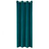 Zasłona gotowa Milo ciemnoturkusowa 140 X 250 cm – miękka w dotyku