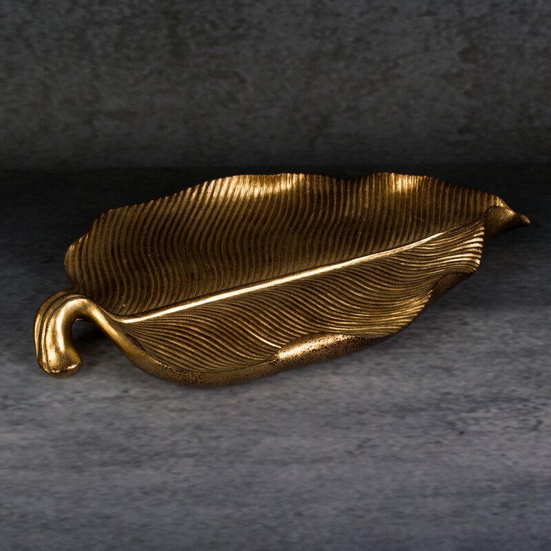 PATERA DEKORACYJNA AMARI (01) 31 X 19 X 3 CM ZŁOTY