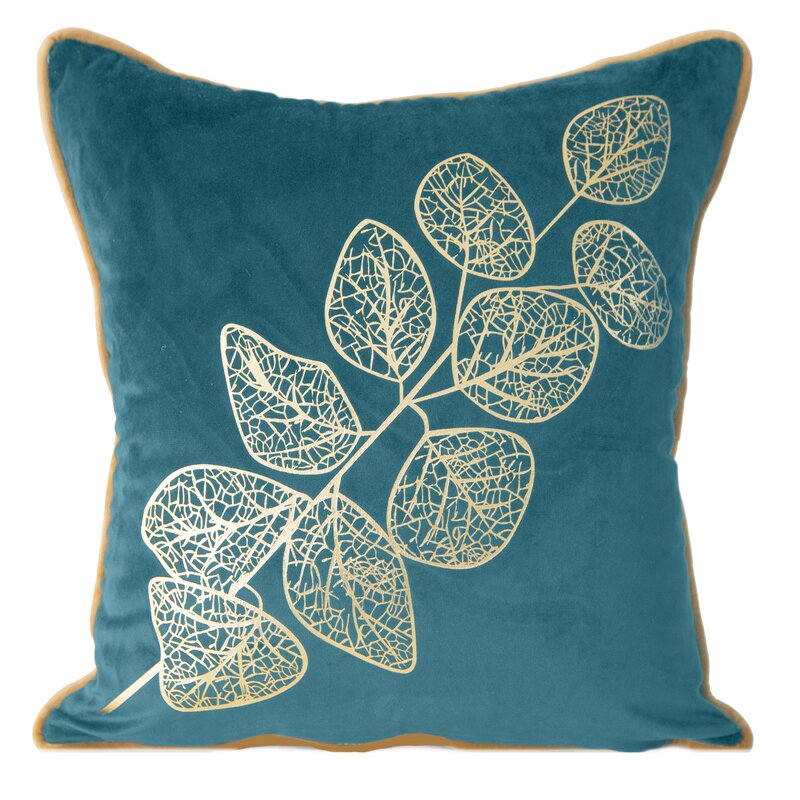 Poszewka dekoracyjna ciemnoturkusowa 45 x 45 cm – doda blasku sofie