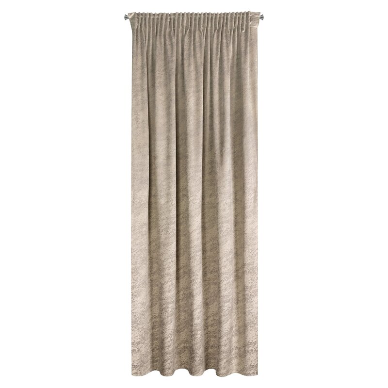 ZASŁONA GOTOWA RIVA NA TAŚMIE 140 X 270 CM CIEMNOBEŻOWY