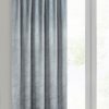 Zasłona gotowa Riva stalowa 140 X 270 CM – welwetowa, marmurowy wzór