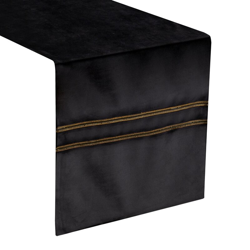 OBRUS GLEN 4 35 X 140 CM CZARNY