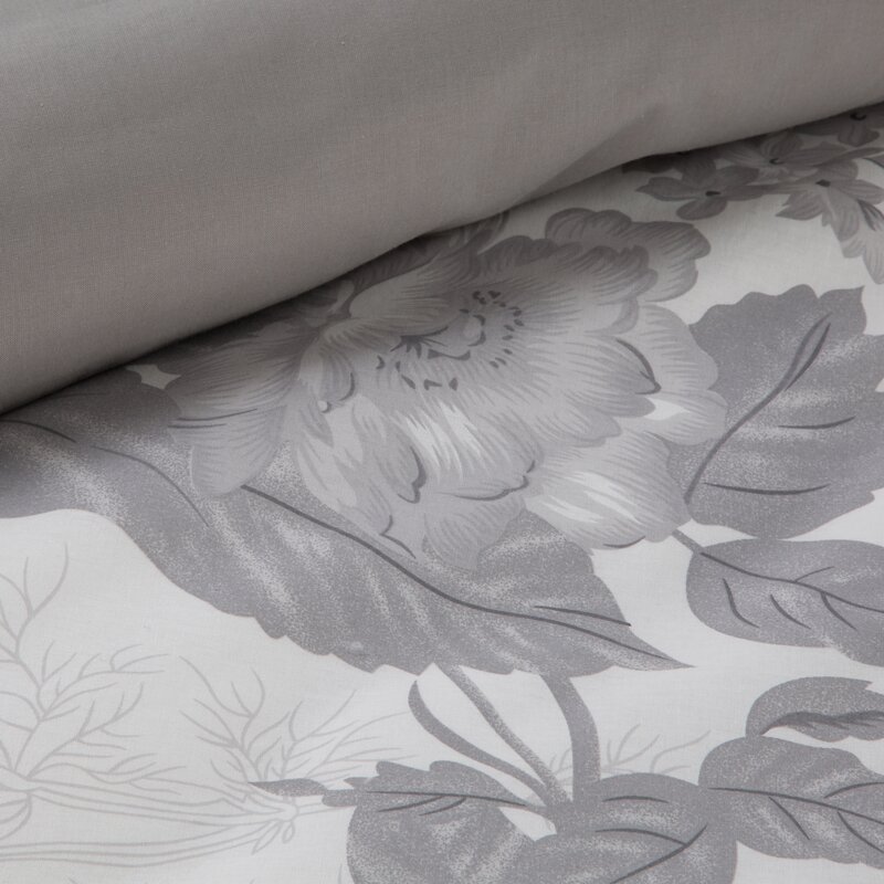 Komplet pościeli Ranforce REN biały 160 X 200 cm – z delikatnym wzorem