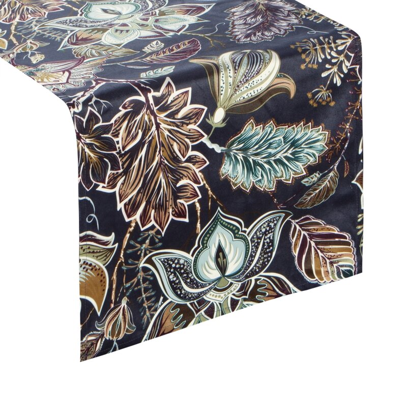 Obrus Gracia granatowy 33 X 140 cm – stylowa dekoracja stołu