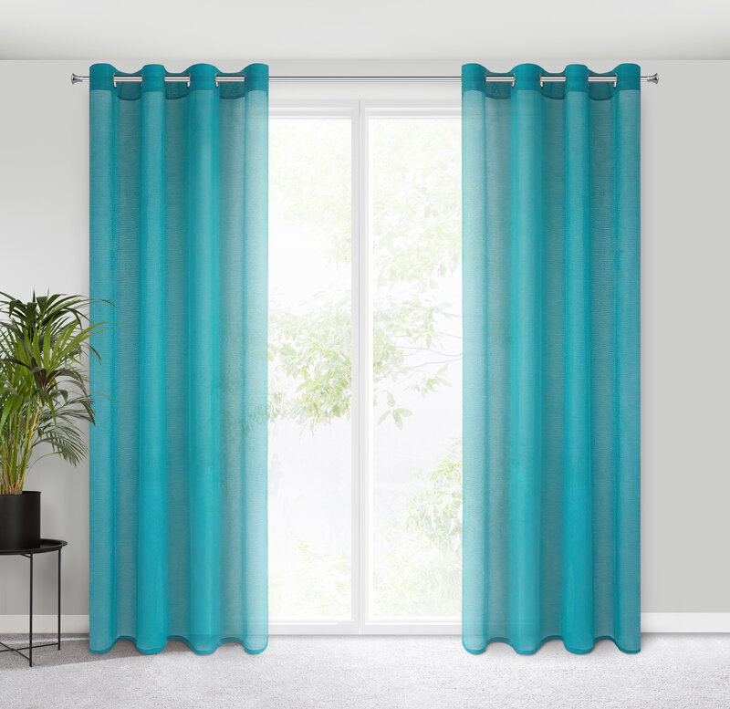 FIRANA GOTOWA REBECCA 140 X 250 CM TURKUSOWY
