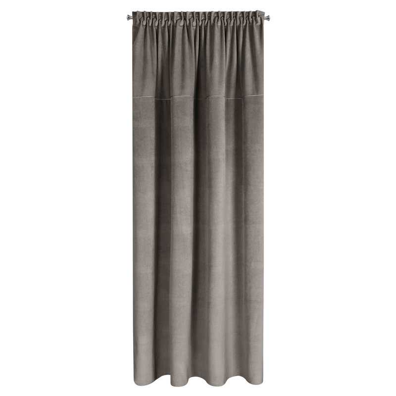 Zasłona gotowa MILO popielata 140 X 300 cm – do salonu i sypialni