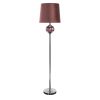 Lampa podłogowa Beth bordowa O 41 x 172 cm – z welwetowym abażurem