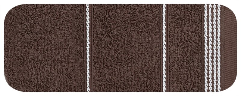 Ręcznik Mira brązowy 50 x 90 cm – miękki i chłonny
