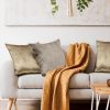 Poszewka Royal 1 ciemnobeżowa 45 X 45 – z velvetu i kryształków