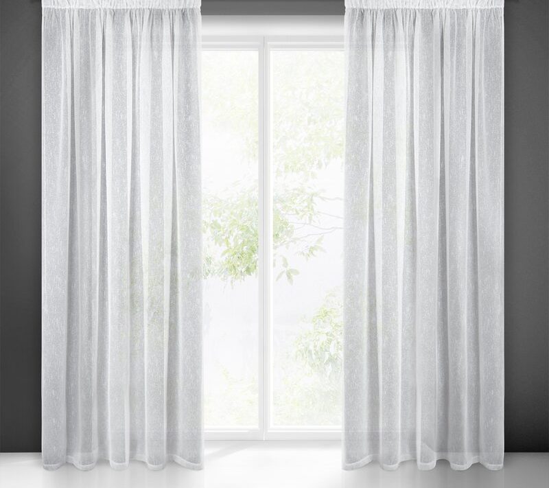 Firana gotowa IDA biała 140 x 250 cm – rozprasza światło