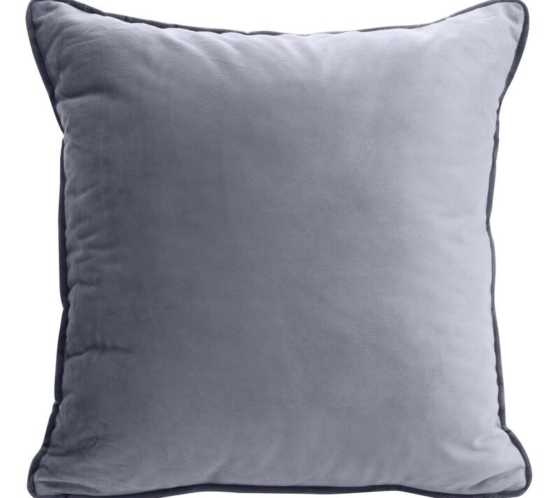 Poszewka welwetowa srebrna 40 x 40 cm – doda przytulności