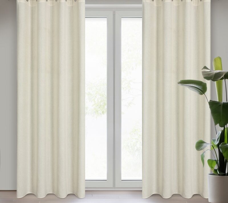 Zasłona gotowa Lidia naturalna 140 x 250 cm – subtelny wystrój wnętrz