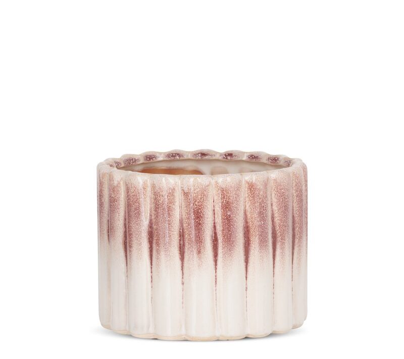 Doniczka ceramiczna kremowa fi 14 x 11 cm – podkreśla piękno roślin