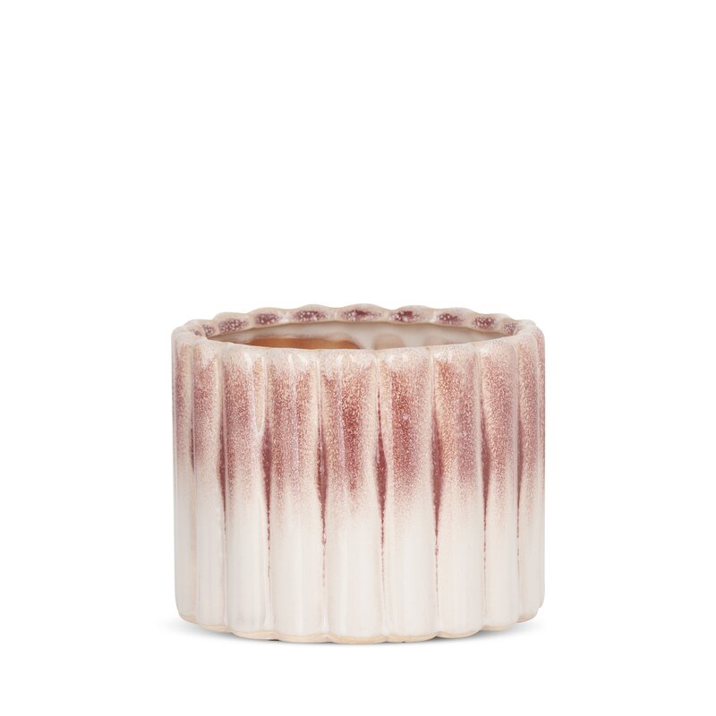 Doniczka ceramiczna kremowa fi 14 x 11 cm – podkreśla piękno roślin