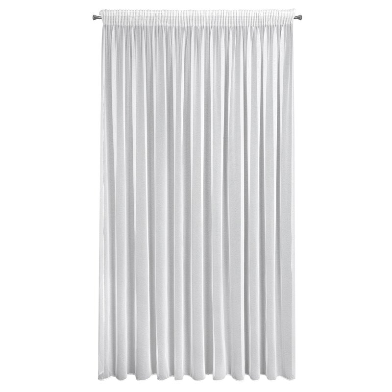 Firana gotowa Tamina biała 350 x 270 cm – rozjaśnia wnętrze