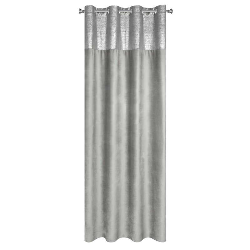 Zasłona gotowa Peri srebrna 140 x 250 cm – rozświetla wnętrze
